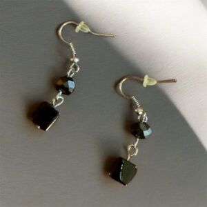 Elegant Black Dangle Earrings